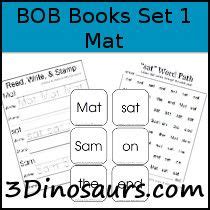 Dinosaurs Early Reading Printables Bob Books Set Bob Books