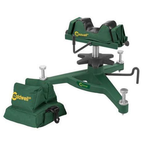 caldwell  rock deluxe shooting rest rear bag combo