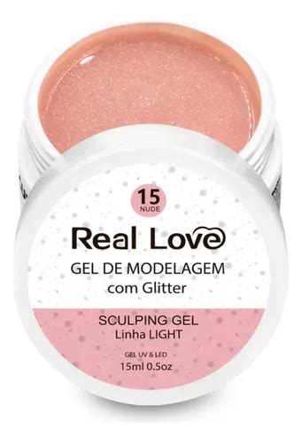 Real Love Gel Sculpting Glitter Nude Ml Parcelamento Sem Juros
