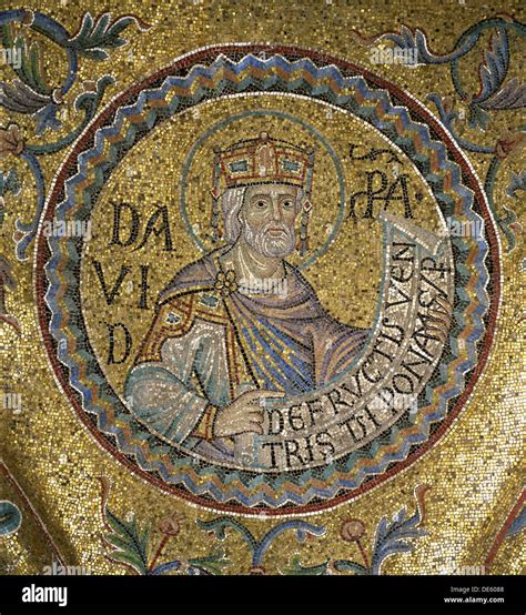 King David (Detail of Interior Mosaics in the St. Mark's Basilica ...