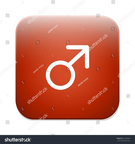 Male Sign Icon Male Sex Button Stock Vector Royalty Free 421452847 Shutterstock