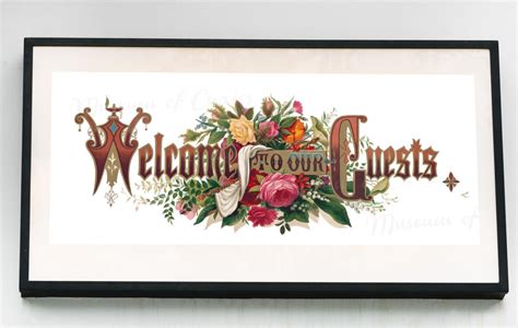 Digital 1800s Welcome To Our Guests Instant Etsy