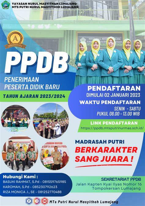 Ppdb Mts Putri Nurul Masyithoh Lumajang Mts Putri Nurul