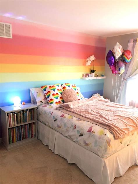 Whimsical Rainbow Bedroom Designs In 2024 Rainbow Bedroom Girls Room