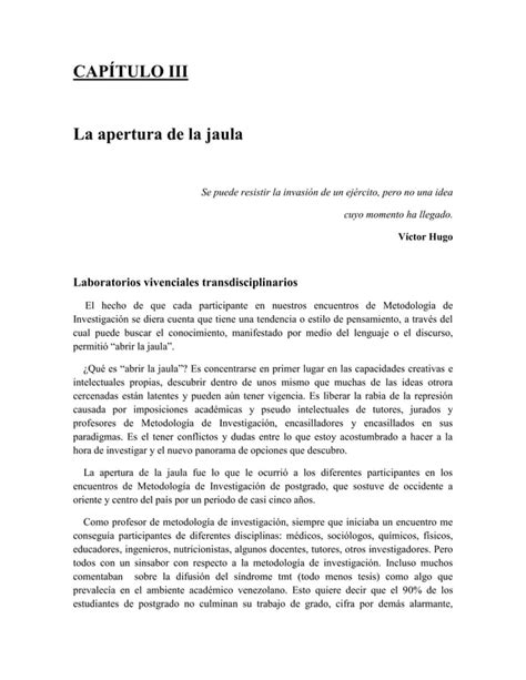 La Autonomía Del Sujeto Investigador Y La Metodología De Investigación Pdf