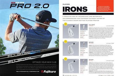 HOT LIST PLAYERS IRONS Golf Digest MARCH 2018