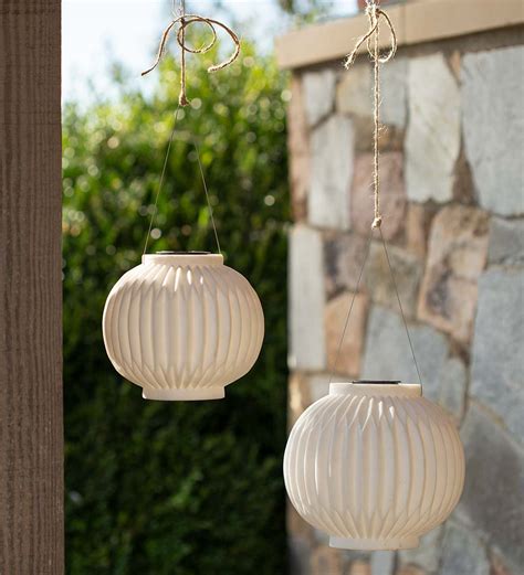 Zen Solar Hanging Lantern Large VivaTerra