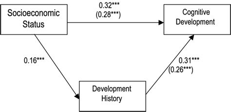 Mediational Model For Associations Between Socioeconomic Status And