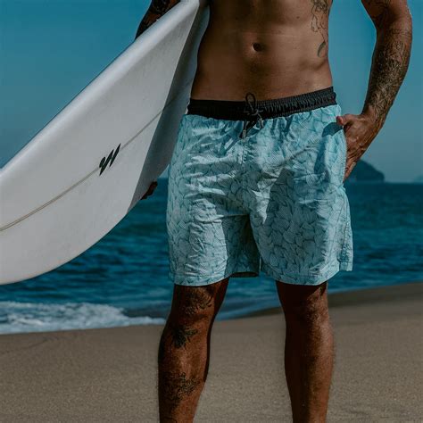 Short De Praia Masculino Wild Sea Shorts De Praia Mint Endless Summer