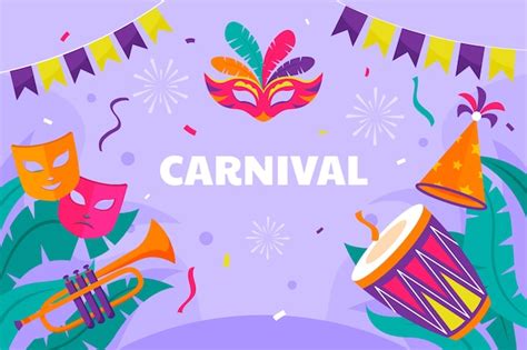 Free Vector Flat Carnival Celebration Background