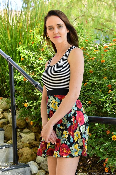 Brunette In A Striped Get Up Flashes Her Cleavage While Out In Public FTV MILFs