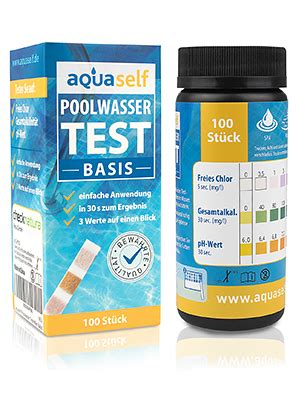 aquaself Poolwasser Test BASIS Wassertester für Pool auf pH und Chlor