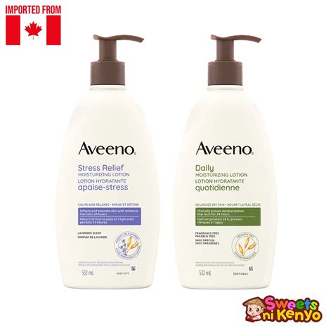 Canada Aveeno Daily Stress Relief Sheer Hydration Moisturizing