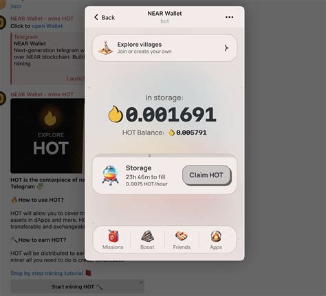 Hot Near Wallet On Telegram R Nearprotocol