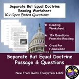 Separate But Equal Worksheet Answers