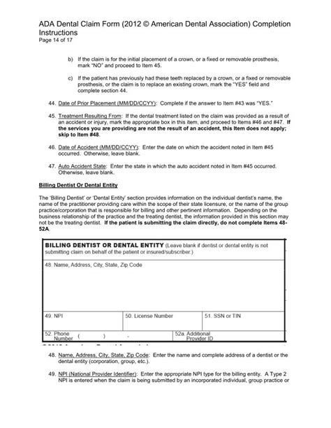 Ada Form Dental ≡ Fill Out Printable Pdf Forms Online