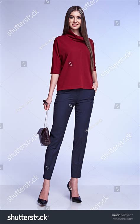 Sexy Fashion Woman Brunette Long Hair Stock Photo Shutterstock