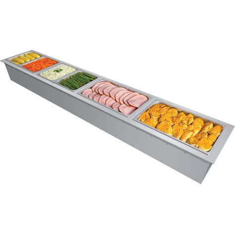 Hatco DHWBI S Insulated Four Compartment Modular Ganged Slim Drop In Hot Food Well With Drain