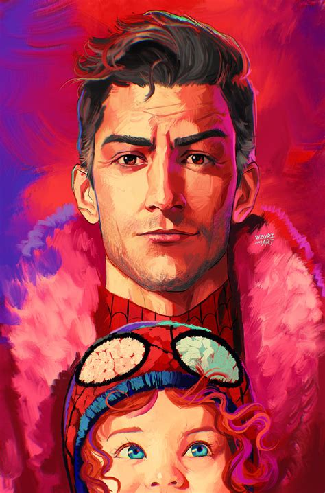 peter b parker and mayday parker (marvel and 3 more) drawn by