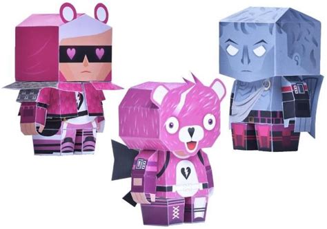 Fortnite Hearts Wild Masks And Paper Toys By Hypertext Paper Toys