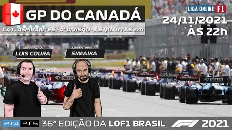 CAT ASPIRANTES 4ª DIVISÃO GP DO CANADA DE F1 E SPORTS 7ª ETAPA