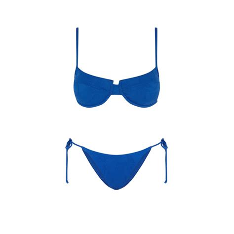 Royale Balconette Bikini Blue Robin Collection Robin Collection
