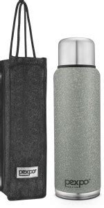 Pexpo Ml Hrs Hot And Cold Flask With Jute Bag Vacuum Insulated Flamingo Ml Flask