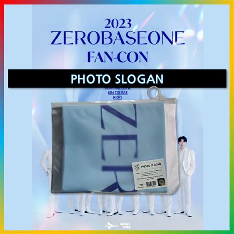 Photo Card Event Zerobaseone Zb Fan Con Photo Slogan Shopee