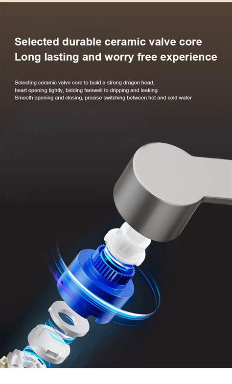 FARIDA Squareshower Set With Faucet Copper Body Shower Set With Hot And