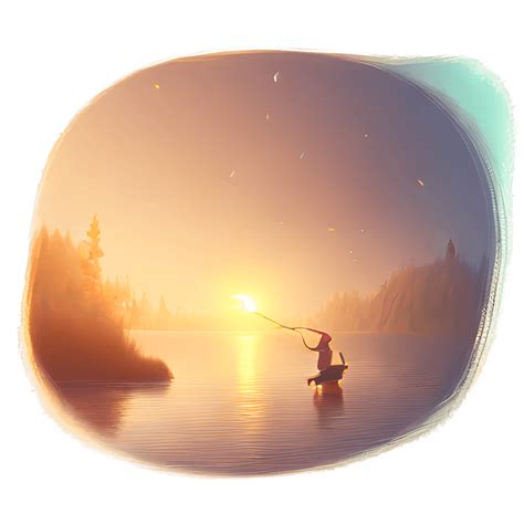 Sunrise Sunset Fishing Lake Background · Creative Fabrica