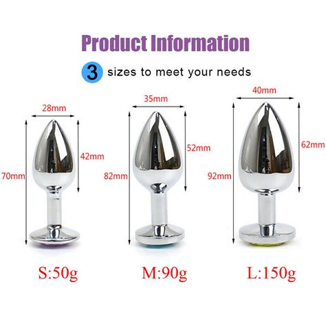 Vibrating Anal Vibrator Butt Plug Remote Control Prostate Massager Metal Sex Toy Ebay