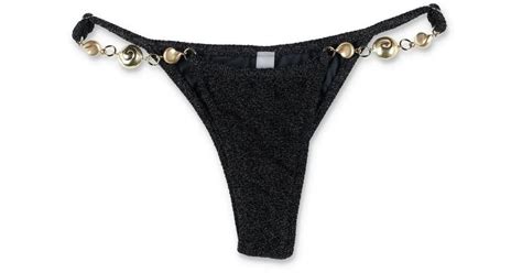 Reina Olga Splash Bikini Bottom In Black Lyst