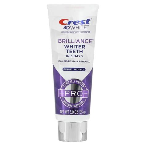 Crest 3D White Brilliance Fluoride Anticavity Toothpaste Enamel