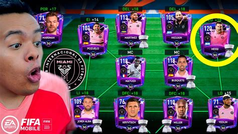 Creamos And Usamos Al Inter De Miami Campeon Con Sus Mejores Cartas Del Fifa Mobile Equipo