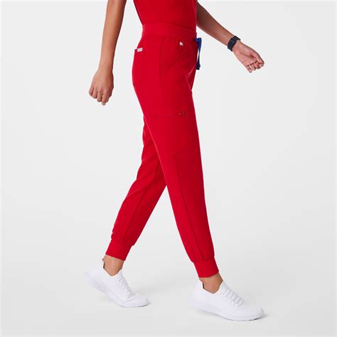 Womens Zamora Jogger Scrub Pants™ Winning Red · Figs