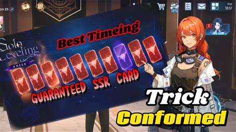 Finally This Tricks Is Conformed Working Or Not Solo Leveling SSR Card