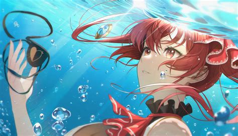 Akasa Ai Hololive Houshou Marine Bikini Cleavage Heterochromia Megane Open Shirt Swimsuits Wet