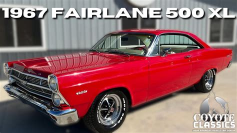 1967 Fairlane 500 Xl Sold At Coyote Classics Youtube