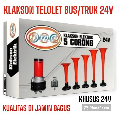 Klakson Telolet 5 Corong Dinamo Truk Bus 24V Lazada Indonesia