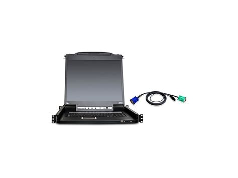 Aten CL5708MUKIT 8-Port 17in. Single Rail LCD KVM Bundle | Touchboards