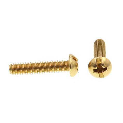 Schrauben 8 32 X 2 Solid Brass Machine Screws Flat Head Slotted Quantity 50 Business