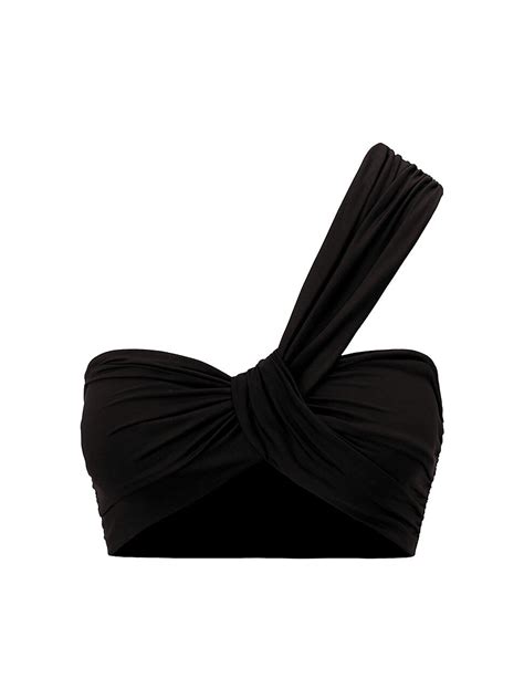 Buy A L C Athena Twisted Bikini Top Black At 25 Off Editorialist