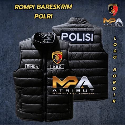 jual rompi bareskrim polri terbaru reskrim reserse resmob intelkam