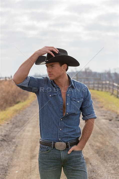 Hot Cowboy On A Dirt Road Rob Lang Images