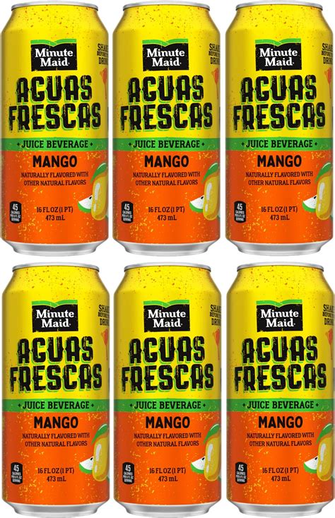 Amazon Minute Maid Aguas Frescas Juice Beverage 16oz Cans Pack