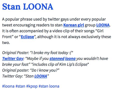 Stan Loona Know Your Meme