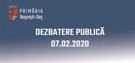 A N U N Dezbatere Public Pentru Proiectul De Hot R Re Privind