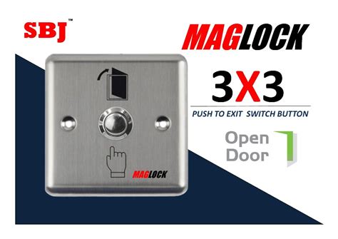 Sbj Maglock Door Push To Exit Switch With Wire Nonccom At Rs 200