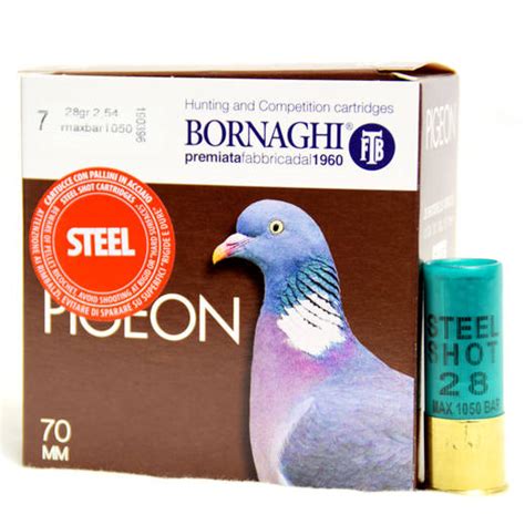 Bornaghi Steel Pigeon HV 12 70 28g Haulikon Patruuna Jokiera Fi