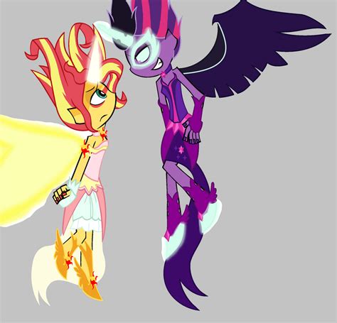 Daydream Shimmer Vs Midnight Sparkle Paswg Style By Imtailsthefoxfan